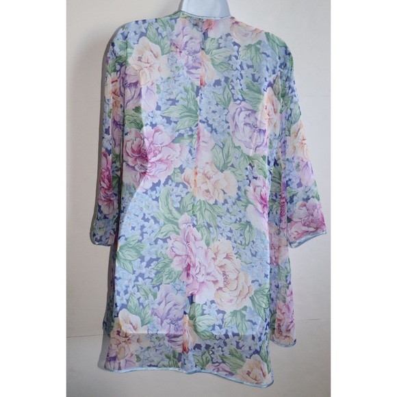 Vtg Gold Label Victoria Secret Kimono Sz Large - Picture 2 of 11